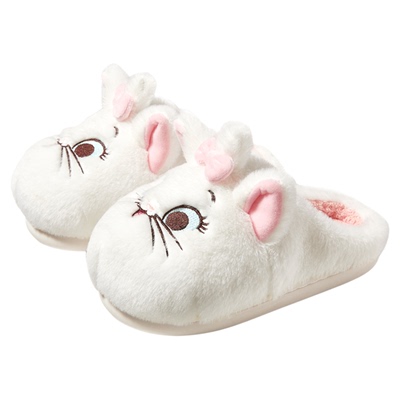 朴西秋冬季新款玛丽猫儿童棉拖鞋亲子款居家防滑室内静音舒适棉鞋
