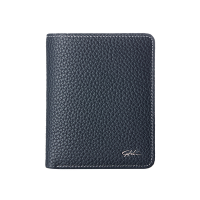 SATCHI/沙驰男包青年百搭头层牛皮票夹钱夹商务时尚大气竖款钱包