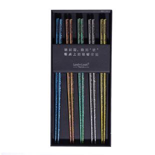 乐扣乐扣纯钛筷子家用高档抗菌防霉家庭专人专用家用分人2025新款