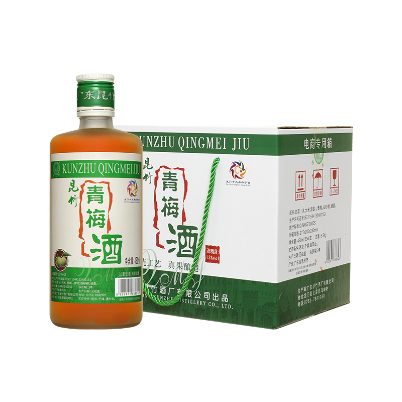 昆竹青梅酒整箱装原浸梅子酒低度果酒甜酒中华本格梅酒龙门特产