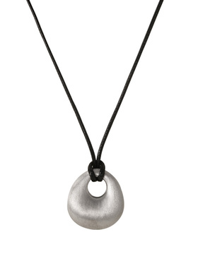 素图925银拉丝福袋毛衣链百搭女