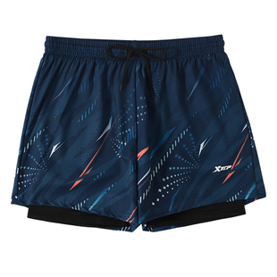 特步泳裤男防尴尬速干沙滩裤成人温泉泳裤男士泳衣多巴胺冲浪短裤