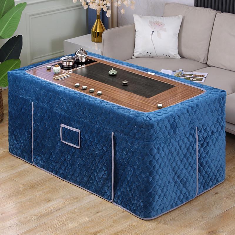 新款电烤炉长方形烤火罩桌罩桌面办公室茶几桌布保暖加厚棉罩套子