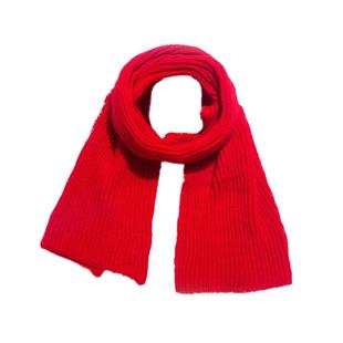 孤单的神鬼怪池恩卓金高银同款红色围巾纯色毛线加厚保暖围脖情侣