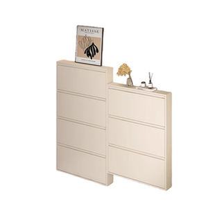 超薄鞋柜门外走廊小窄12cm翻斗鞋架入户门口多层玄关钢制置物柜