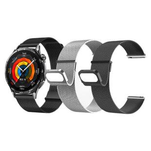 适用华为手表gt6/5表带Watch5米兰尼斯双磁吸金属腕带4/3/2pro防汗透气钢带非凡大师Ultimate柔软薄表链男女E