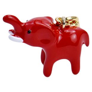 欧美饰品吉象如意小众轻奢高级感百搭施家珍珠项链小象吊坠项坠