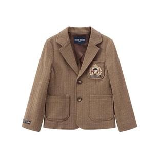 TeenieWeenie Kids小熊童装25年新款男女童学院风西装夹克外套