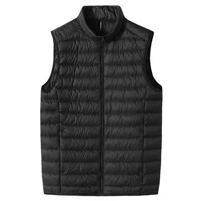 轻薄加肥男士内搭背心羽绒马甲