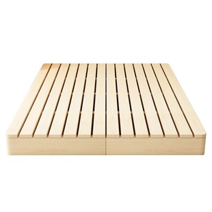 榻榻米床架实木排骨架加厚护腰硬床板床垫地铺防潮透气可折叠床板