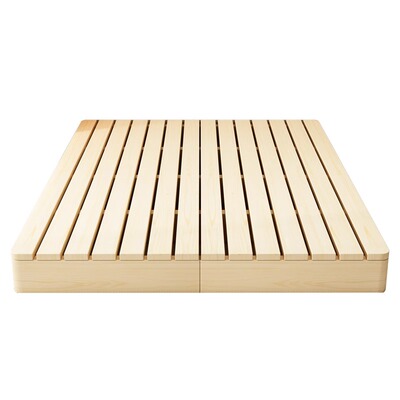 榻榻米床架实木排骨架加厚护腰硬床板床垫地铺防潮透气可折叠床板