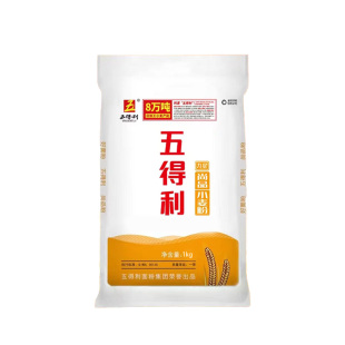 五得利六星多用途小麦粉5kg大容量家用面粉烘焙九星尚品1kg高品粉