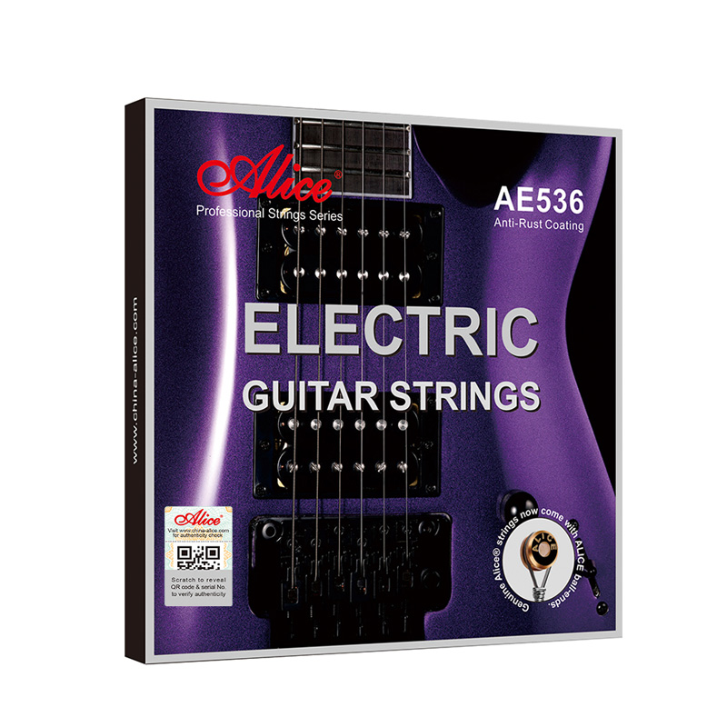 alice爱丽丝电吉他琴弦ae536一全套6根铉线镀覆膜防锈进阶演奏