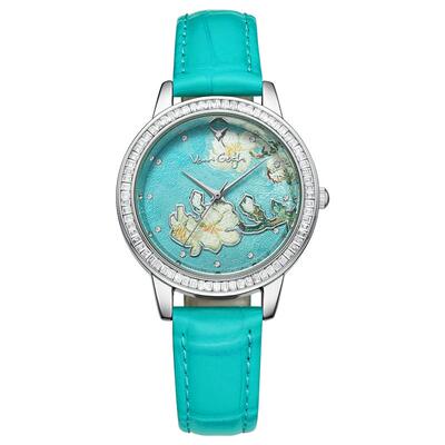 梵高时尚石英女锆石手表