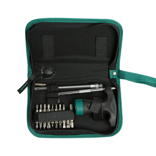 世达T型柄棘轮螺丝刀套装一字十字小飞旋具套筒批头接杆汽修工具