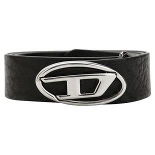 DIESEL/迪赛 秋冬女士银色小徽标皮质腰带银泰百货精品 300217