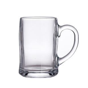 乐美雅耐热玻璃杯家用带把喝水杯子加厚办公泡茶杯钢化微波牛奶杯