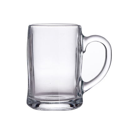 乐美雅风带把喝水加厚耐热玻璃杯