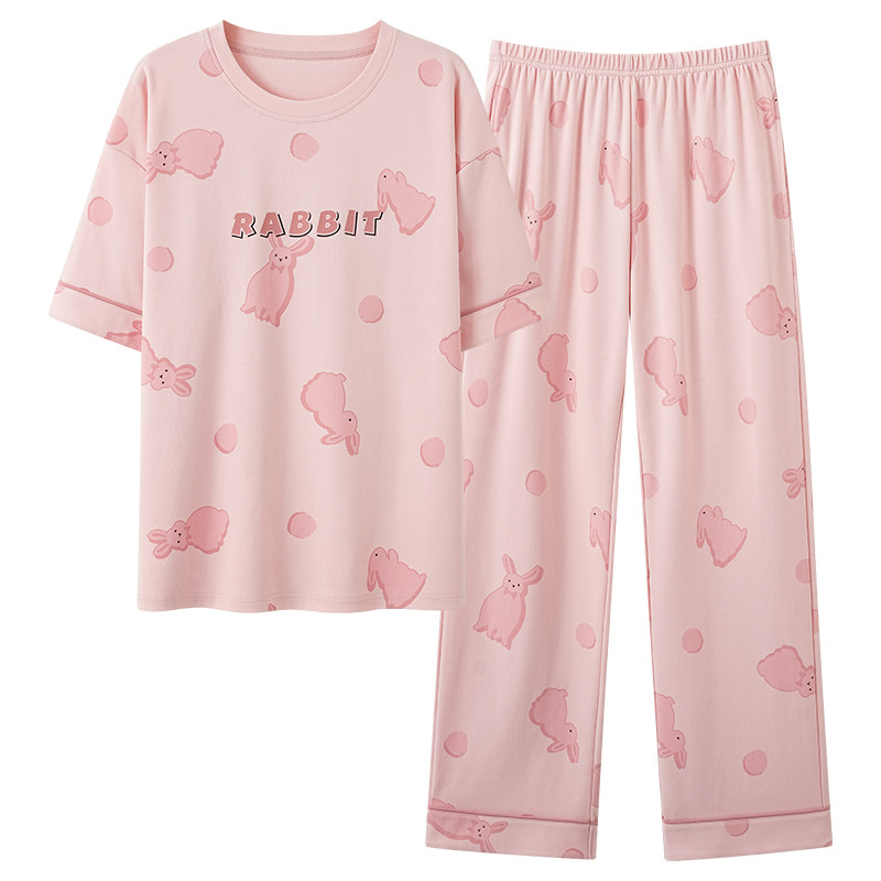 啄木鸟可爱风睡衣女短袖春夏天2026年新款家居服套装可外穿高级感