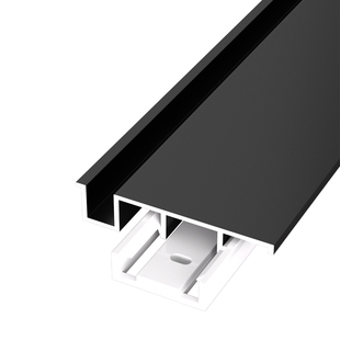 铝合金内嵌踢脚线卡扣式暗装隐藏金属护墙板木饰面嵌入式地脚线条