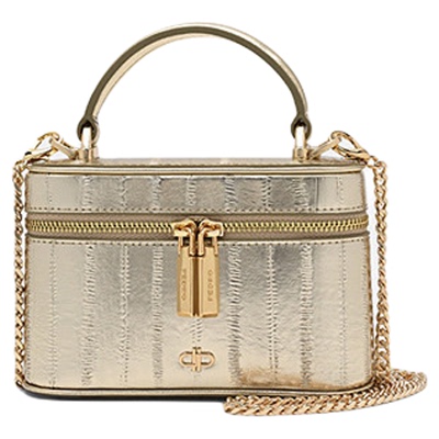 PEDRO牛皮小方盒包26春季新款女包鎏金系列盒子包PW4-95940017