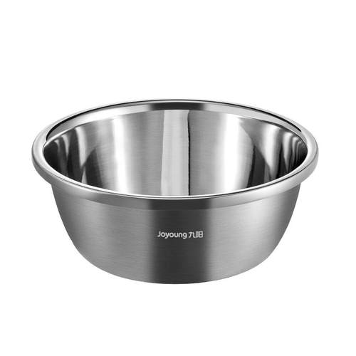 九阳不锈钢盆304食品级和面揉盆子厨房打蛋盆油盆漏洗菜盆沥水篮