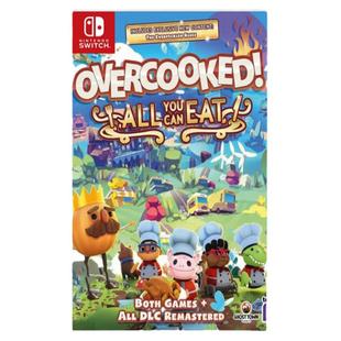 任天堂switch休闲聚会游戏 NS 胡闹厨房 吃到饱 煮糊了1+2+DLC