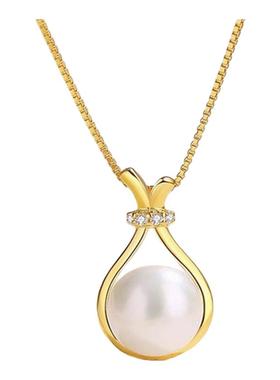 新中式福袋珍珠吊坠项链