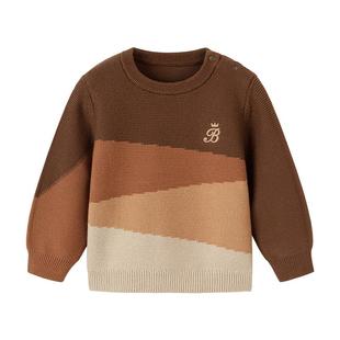 【清仓】babylove宝宝毛衣秋冬婴幼儿纯棉保暖毛织上衣文艺针织衫