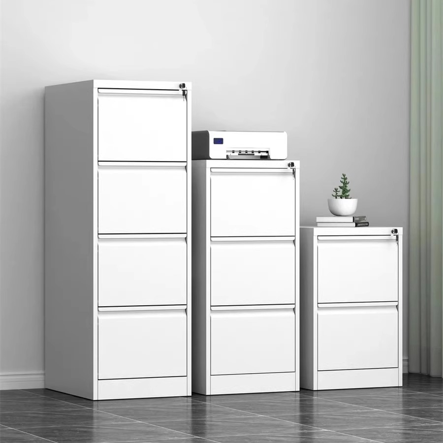 卡箱办公室抽屉式文件夹柜挂捞柜A4FC快劳柜铁皮档案合同柜四斗柜