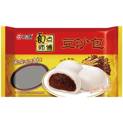 祐康豆沙包420*3袋早餐加热即食