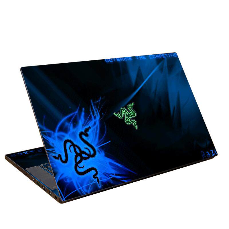 雷蛇RZ09定制电脑贴纸Razer灵刃15精英版18笔记本外壳保护膜锐龙14卡通BOOK13个性机身贴膜17改色免裁剪