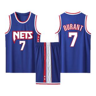 杜兰特球衣7号火箭队篮网kd太阳35号雷霆队城市版篮球服套装定制
