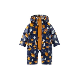 Milkbarn婴儿连体羽绒服中小童鹅绒冬季衣服男女宝宝哈衣爬服