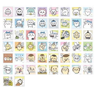 吉伊卡哇chiikawa盲盒贴纸可爱小八吉伊闪闪贴画手账贴纸电脑手机