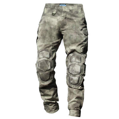 异种兵废墟迷彩耐磨防风护膝摩托机车骑行战术军迷作训长裤男春秋