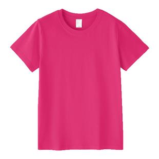 儿童演出服糖果圆领彩色t恤纯棉短袖小学生毕业班服幼儿园运动会