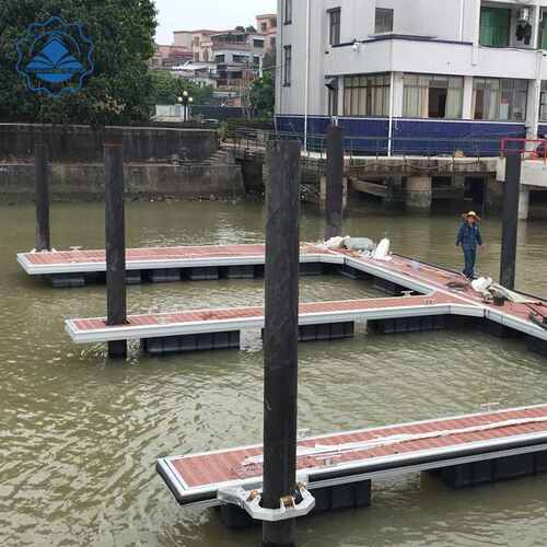 广东优质 钓鱼平台水上浮箱 铝合金 浮动平台 游艇码头浮筒铝合金