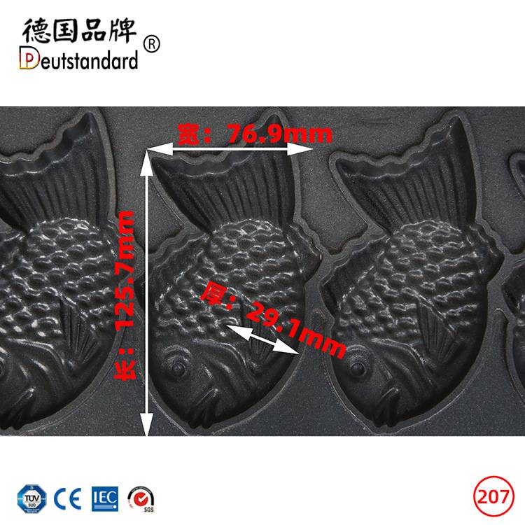 鲷鱼烧五谷鱼商用六格机器台湾鱼鱼型饼小吃烤炉