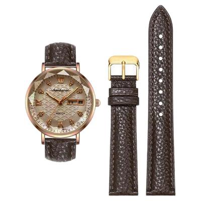 荔枝纹超柔软手表带链配件真皮