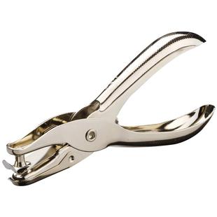 得力打孔器单孔A4纸打孔机手工门票打孔机打孔器打洞器手握打孔器车票检票钳单孔金属打孔钳打眼卡片打孔器