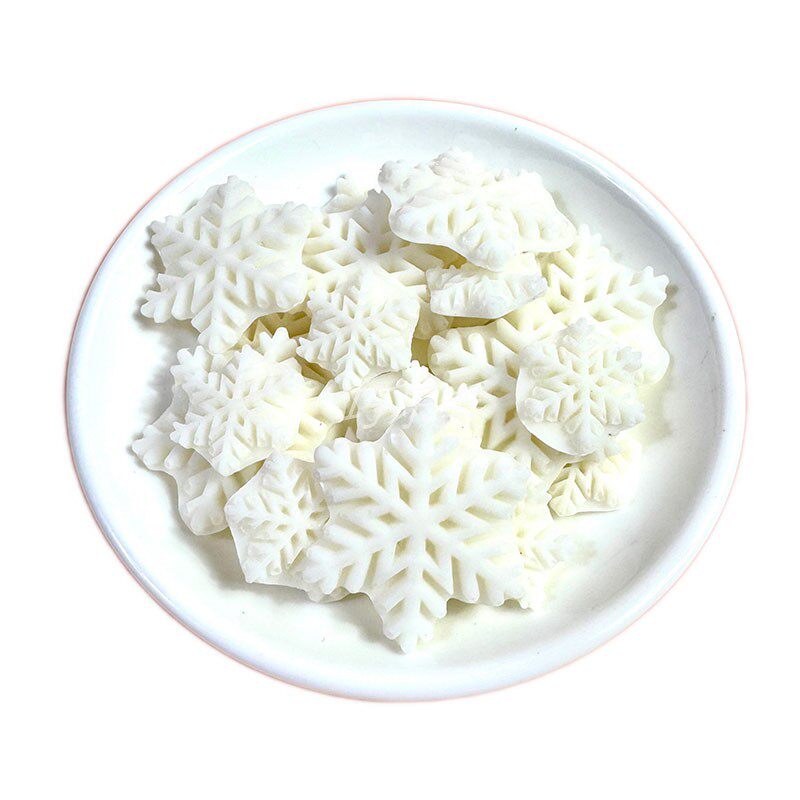 翻糖雪花蛋糕冰激凌装饰插件可食甜品台装饰