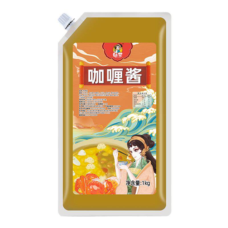 魅荣咖喱酱开袋即食脆皮鸡饭汁