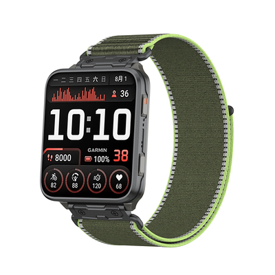 适用佳明garmin手表VenuX1尼龙编织回环表带透气运动双色替换腕带