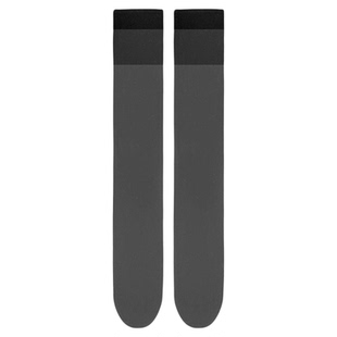 压力过膝袜女夏薄款硅胶防滑强压黑色小腿长筒袜配小皮鞋jk瘦腿袜