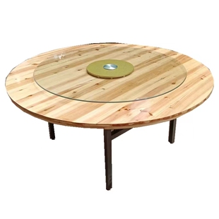 1.2米1.4米1.5米1.6米1.8米2.0米加厚实木杉木大圆桌面圆台面餐桌