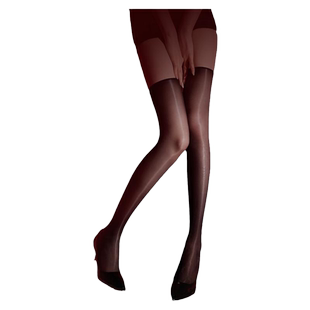 SK「北极光」过膝长筒袜女夏季薄款油光珠光马油丝袜性感大腿袜