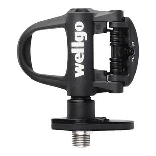 WELLGO维格公路车锁踏双边功率计超轻碳纤骑行自锁脚踏带锁片SPD