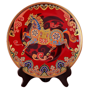 总台文创2026马年春节联欢晚会一马当先摆盘伴手礼生肖盘子碗礼盒