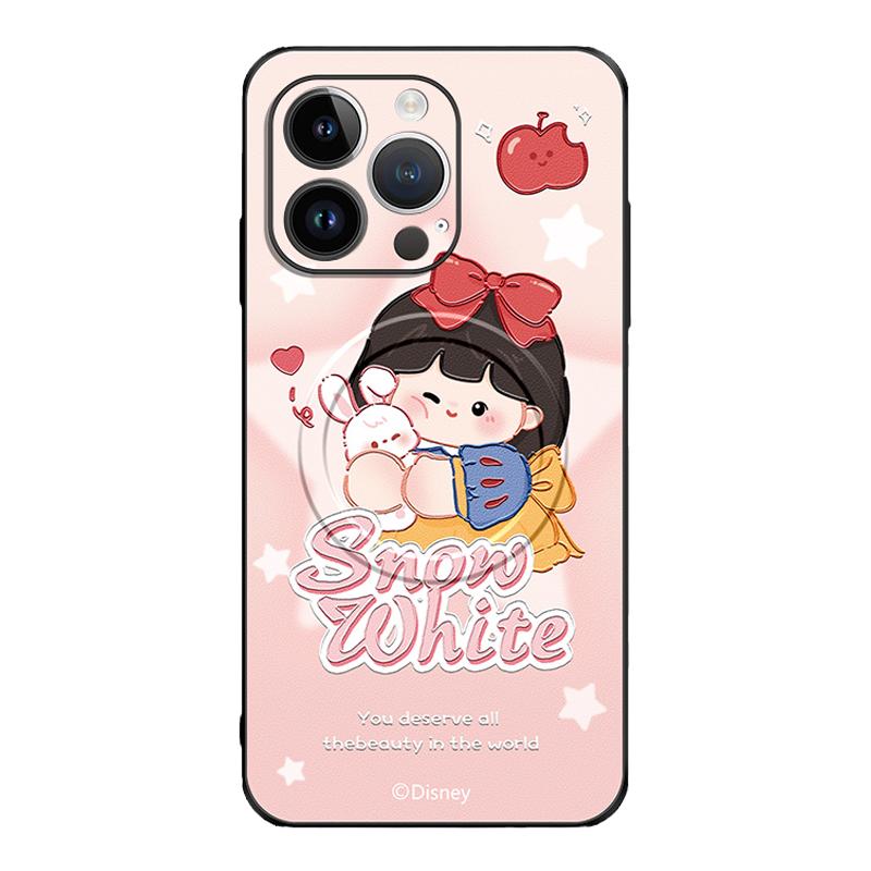 童话白雪公主适用iPhone14promax手机壳新款苹果13的磁吸保护套iP12高级感小羊皮magsafe卡通11pm防摔可爱薄